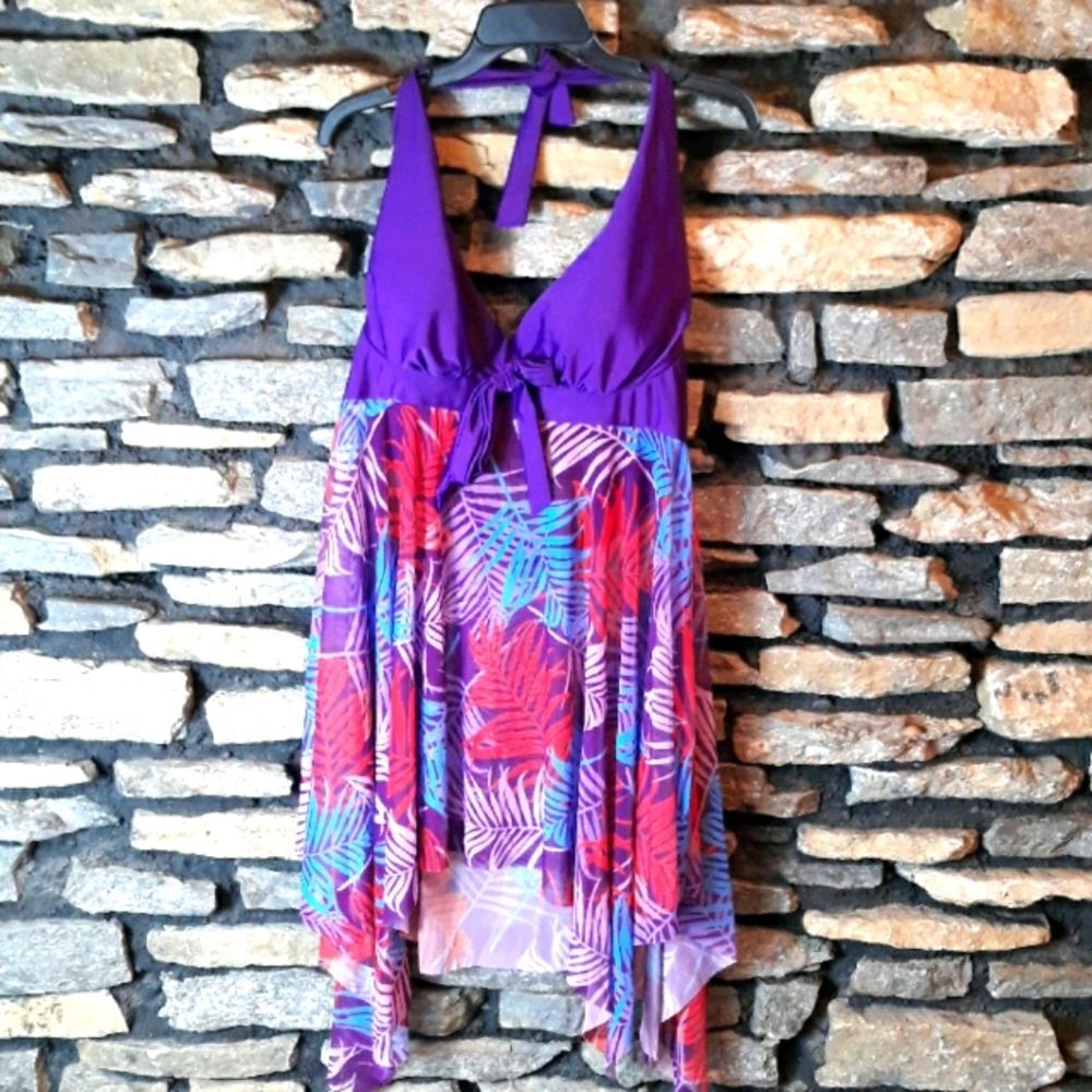 NWOT beach bathing suit top cover up